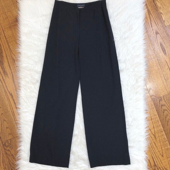 Piazza Sempione Pants - Marilyn Black Wide Leg Pants Sz 42